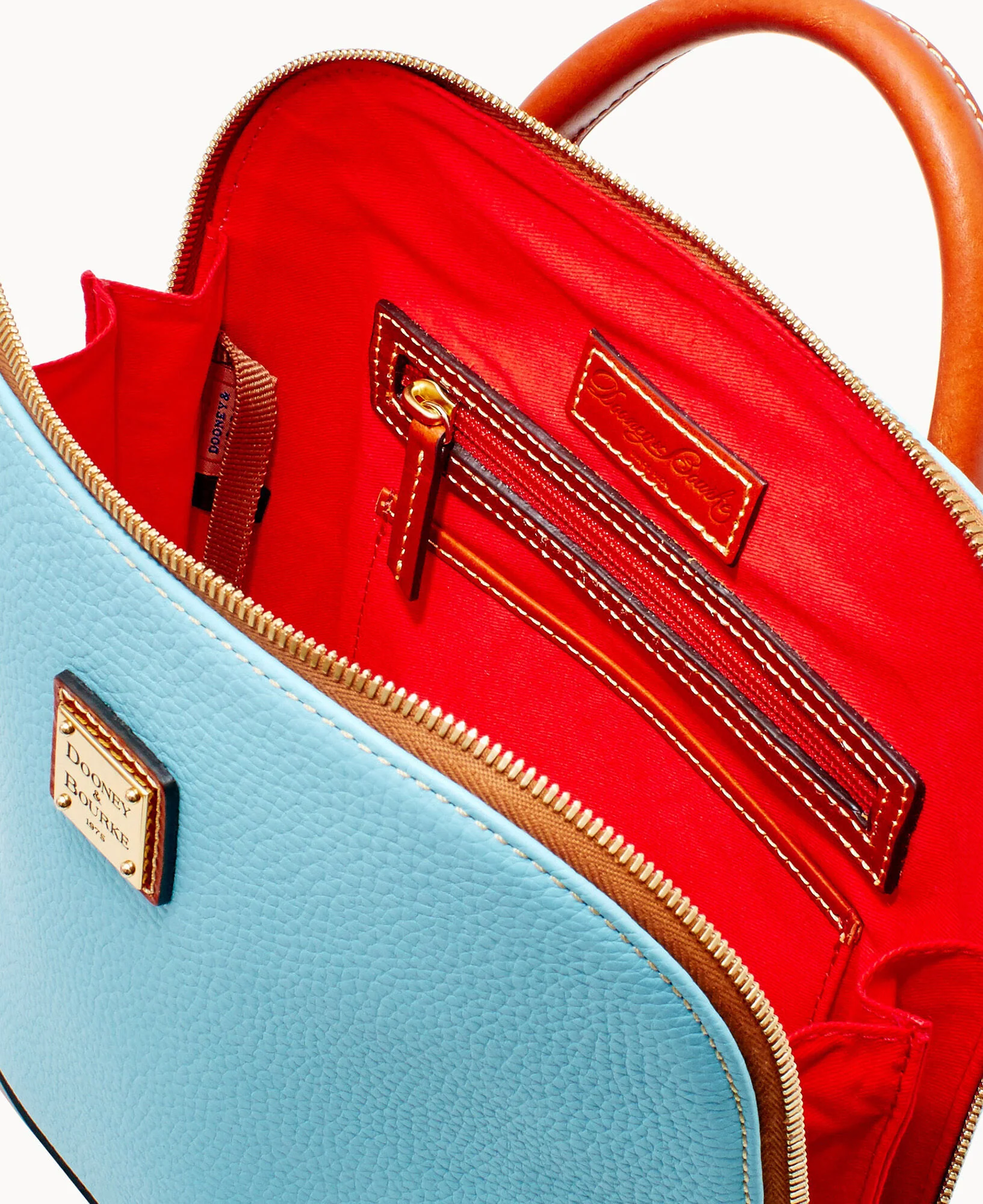 Pebble Grain Zip Pod Backpack - Image 47